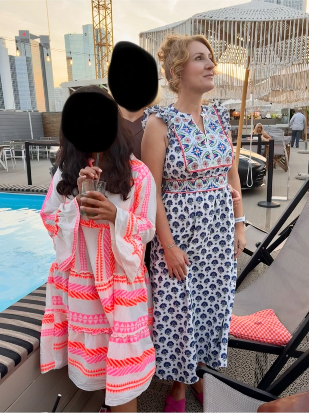 Boden Maxi Linen Blend Dress with embroidery